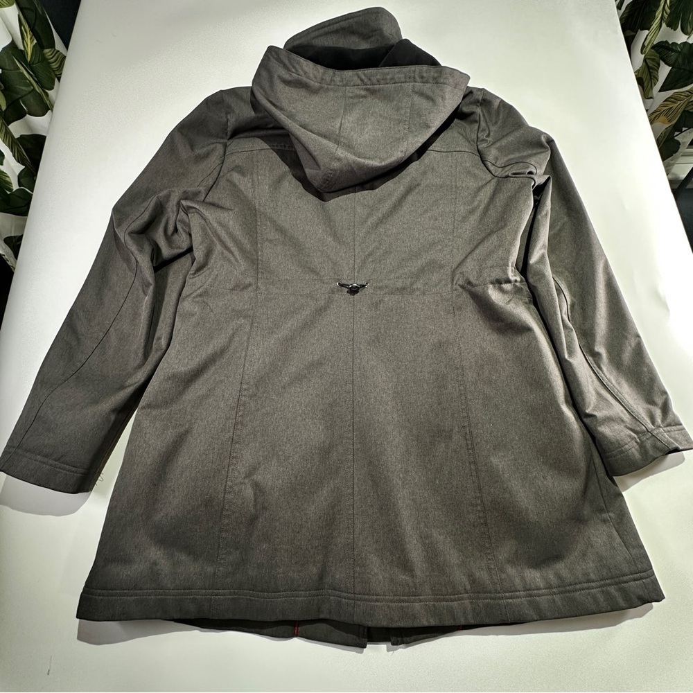 Kristen Blake winter parka insulated hooded tailored fit XL charcoal - Picture 6 of 15